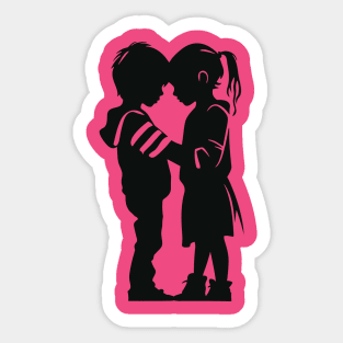 Boy and Girl - Forever Young Sticker